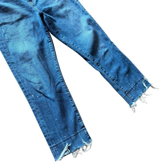 Revolve Hudson Jeans Zoeey High Rise Ankle Straight Leg Jeans in Fara Blue Denim - Picture 5 of 9